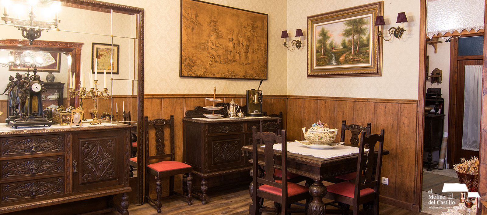 Comedor del gramófono. Casa Rural El Molino del Castillo