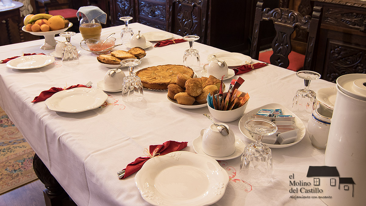 Desayunos en la casa rural El Molino del Castillo